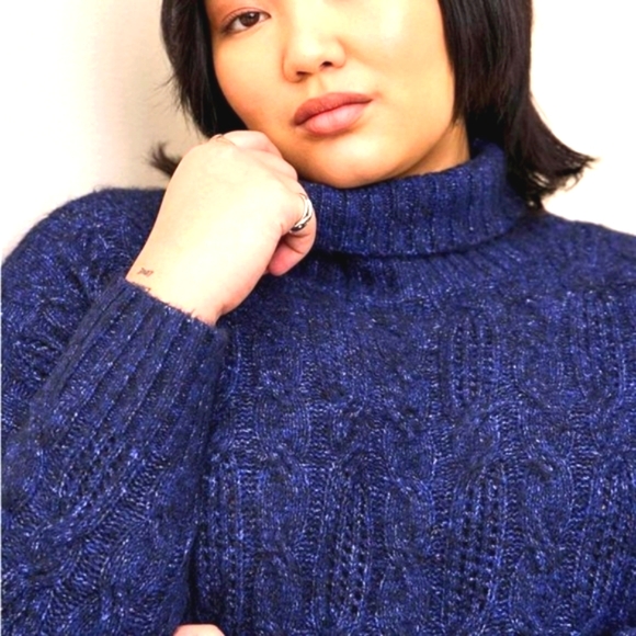 ❤NWT VINTAGE TORRID SWEATER - VEGAN CASHMERE TURTLE NECK - SUPER SOFT- PLUS SIZE - Picture 7 of 12